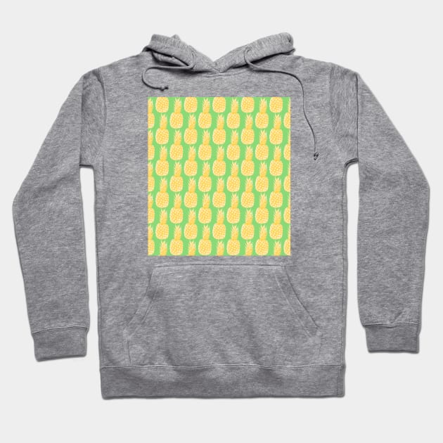 Tropical Pineapples Hoodie by WickedFaery